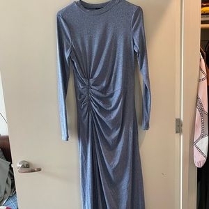 Long sleeve blue maxi dress OBO